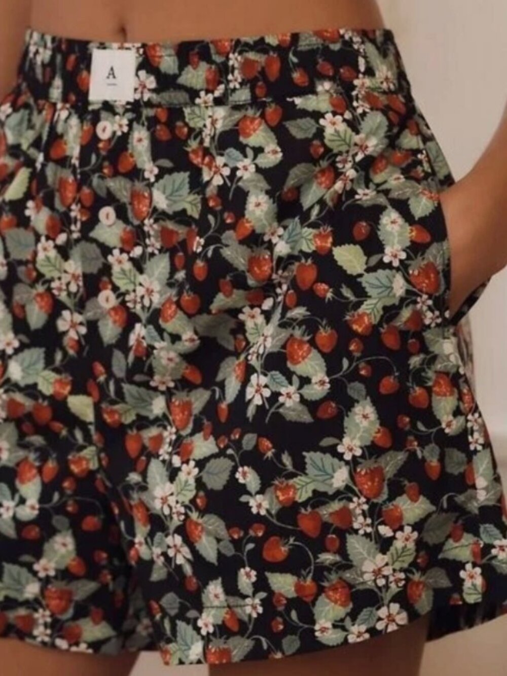 Anthropologie Wren Boxer Shorts in Strawberry